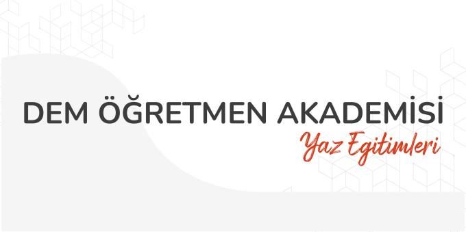 DEM Öğretmen Akademisi Yaz Eğitimleri 22- 27 Ağustos tarihleri arasında tamamlandı.
